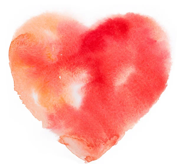 Coeur aquarelle. Concept - amour, relation, art, peinture — Photo