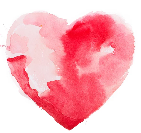 Watercolor heart. Concept - love, relationship, art, painting — Stock Photo, Image