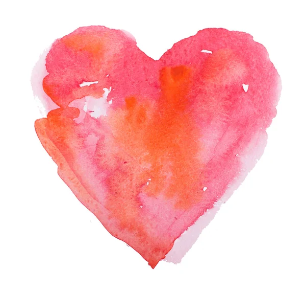 Watercolor heart. Concept - love, relationship, art, painting — Stock Photo, Image