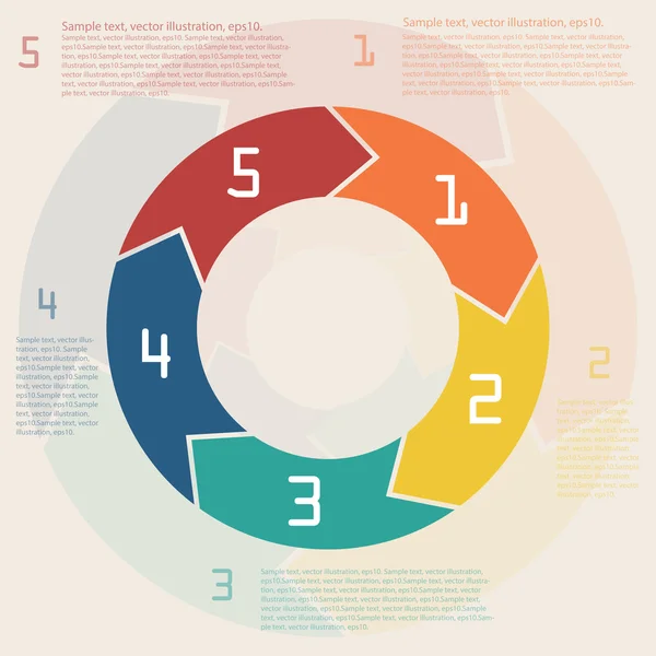 Infografiken. Vorlage für Business-Präsentationsbanner. Vektorillustration. — Stockvektor