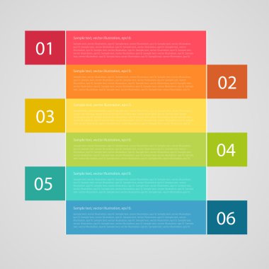 infographics seçenekleri afiş. vektör çizim. Tanıtım, numara seçenekleri, web tasarım için kullanılabilir.