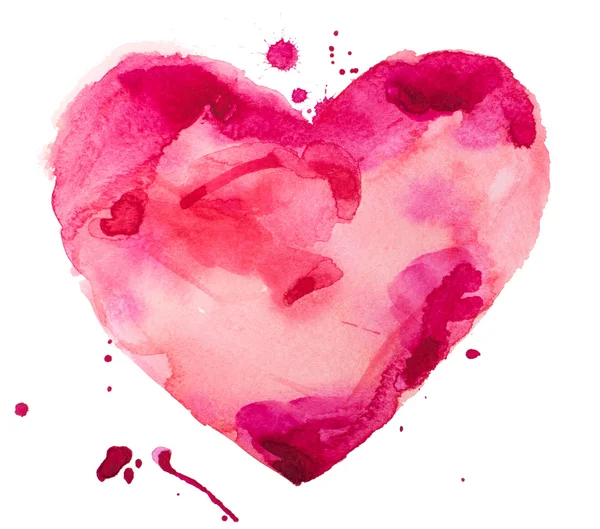 Watercolor heart — Stock Photo, Image