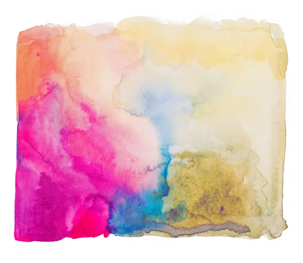 Abstract watercolor art hand paint on white background — Stock Photo, Image