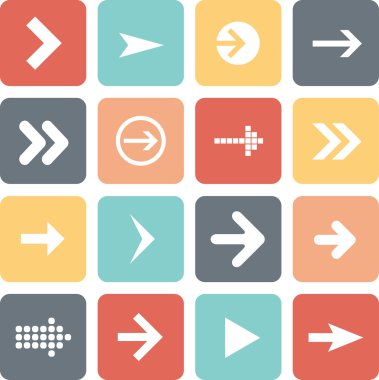 ok işareti simge seti, düz tasarım, web tasarım öğeleri vektör çizim