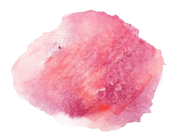 Abstract red watercolor, aquarelle art hand draw paint on white background — Stock Photo, Image