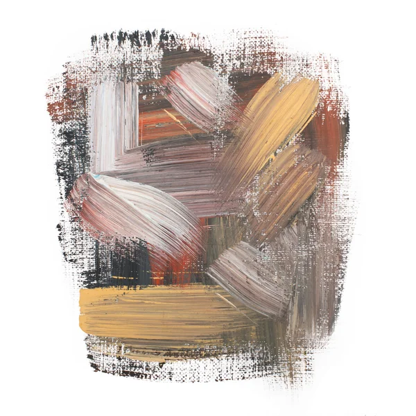 Gouache Acrylschilderen verf penseel ruwe schar beroerte textuur plek blotch — Stockfoto