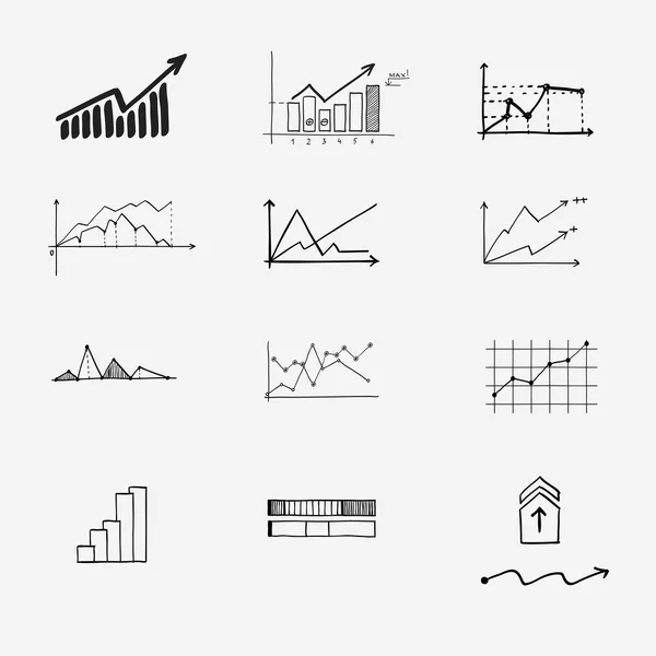 Negocios, finanzas, estadísticas, elementos de infografía . — Vector de stock