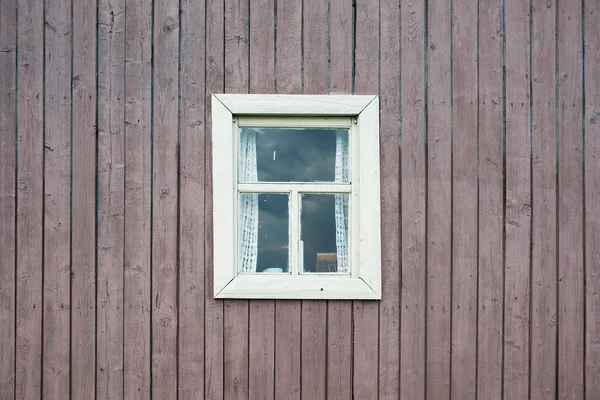Window, aged rough grungy vintage boards Old rustic wooden planks panels wall, floor background or texture — Stock Photo, Image