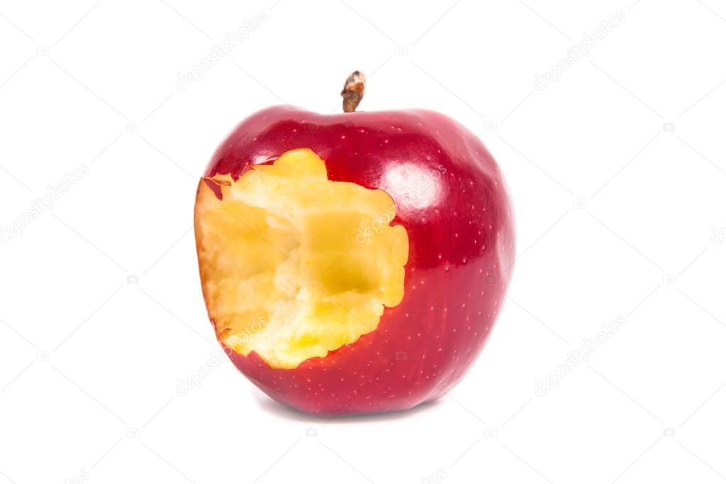 bite off an apple
