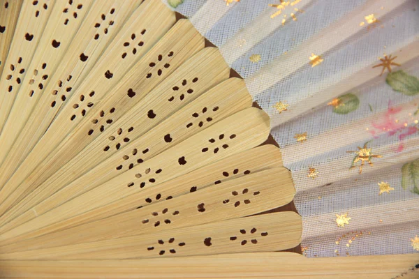 Focus Chinese fan Woods. — Stock Photo, Image