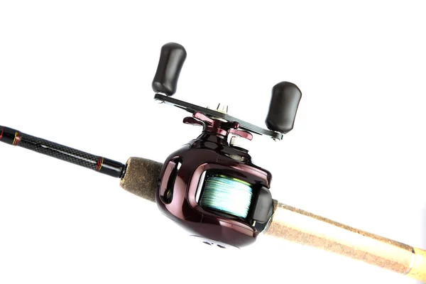 Baitcasting är violett färg. — Stockfoto