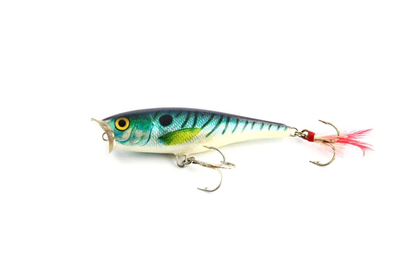 Green Lure is fishing on white Background. — Stock Photo, Image