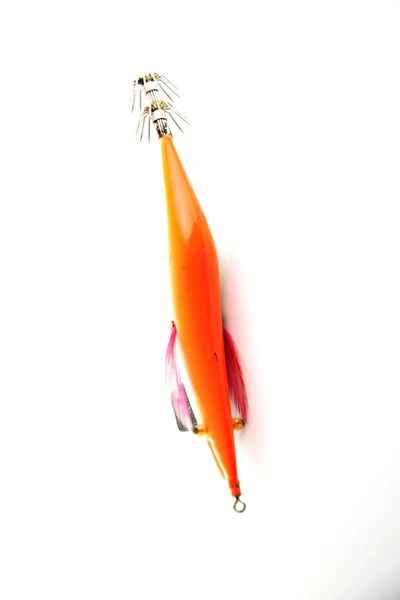 The Lure is Squid fishing on white Background. — Stock Photo, Image