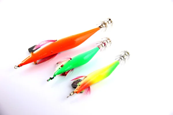 The Lure is Squid fishing on white Background. — Stock Photo, Image