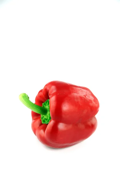 Red Bell peppers Three colors on white Background. — Stock Photo, Image