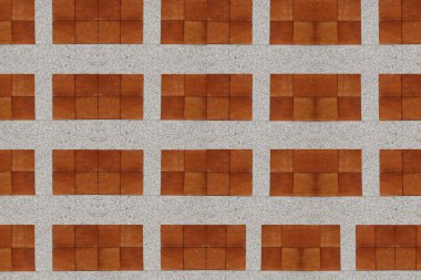 iki renkli taş duvar.