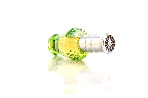 The Green Perfume bottle. — Stock Photo, Image