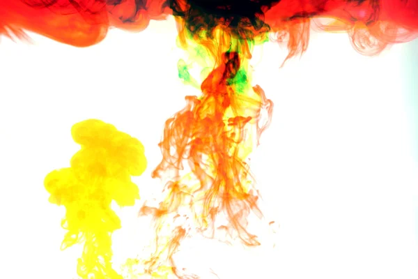 Mix color Smoke caused by water color. — Stock Photo, Image