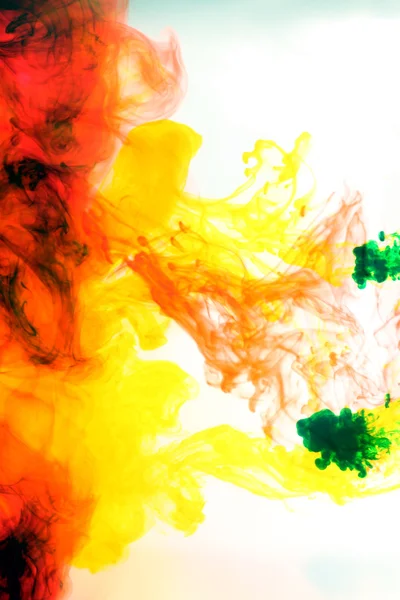 Mix color Smoke caused by water color. — Stock Photo, Image
