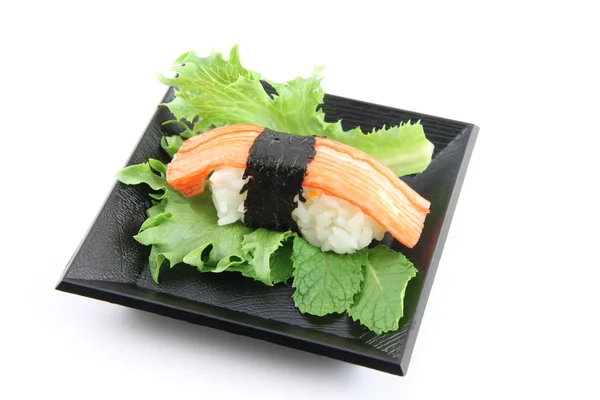 这道菜螃蟹肉寿司. — 图库照片