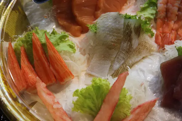 Peixes usados para fazer sushi . — Fotografia de Stock