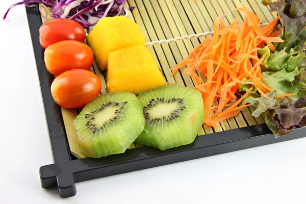 Uppsättning av frukt och grönsaker för hälsa. — Stockfoto