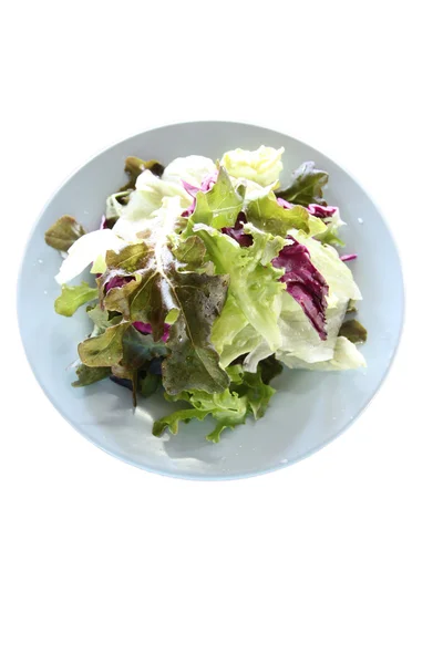 Plantaardige salade in de schotel. — Stockfoto