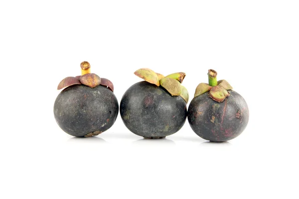 The Mangosteen on white Background. — Stock Photo, Image