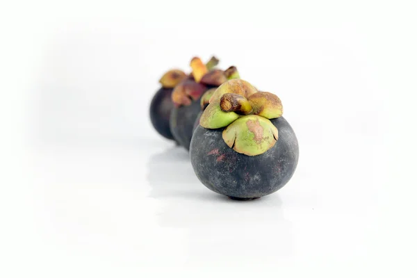 The Mangosteen on white Background. — Stock Photo, Image