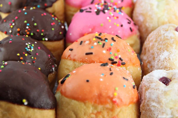 Birçok donuts lezzet bileşimleri. — Stok fotoğraf