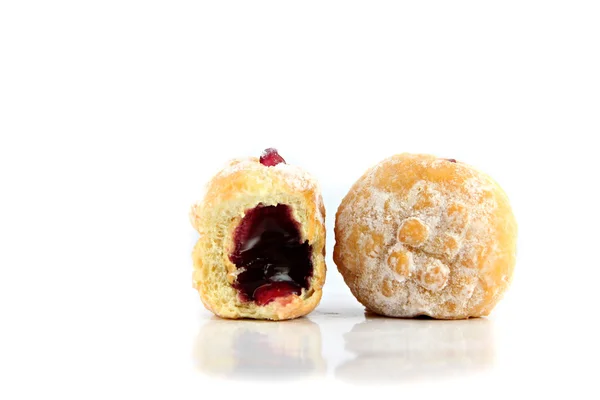 Zoom bosbes donuts. — Stockfoto