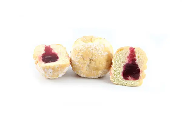 Zoom Blueberry donuts. — Stock Photo, Image