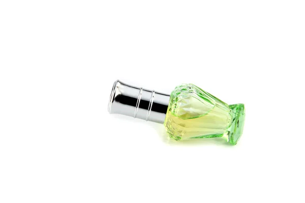 香水の緑色のボトル. — ストック写真