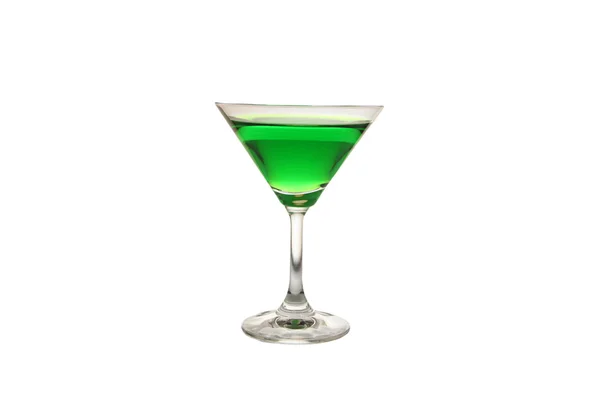 Groen water in een glas. — Stockfoto