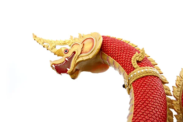 Standbeeld van de slang in de tempel. — Stockfoto