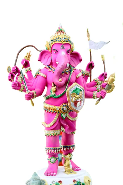 Pink Ganesh in the temple. — Stock Photo, Image