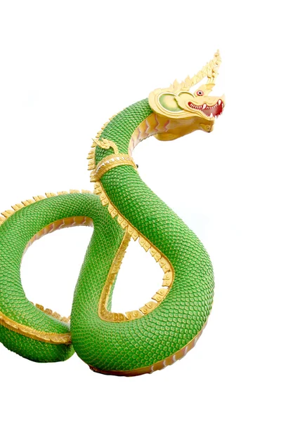 Green Serpent statue. — Stock Photo, Image