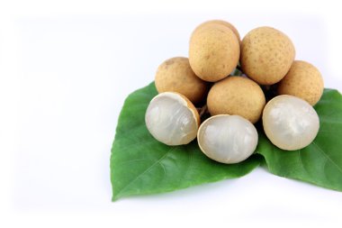 meyve ve yaprakları ağacın Longan.
