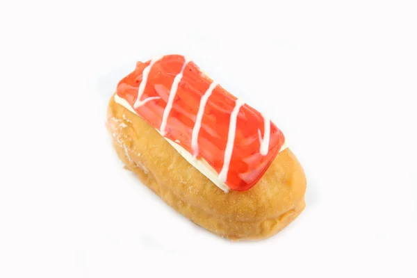Donuts оранжеві суші на білому тлі. — стокове фото