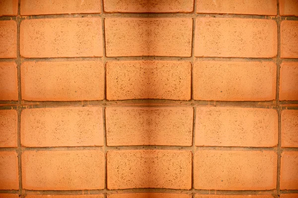 Tegelvägg med apelsin — Stockfoto