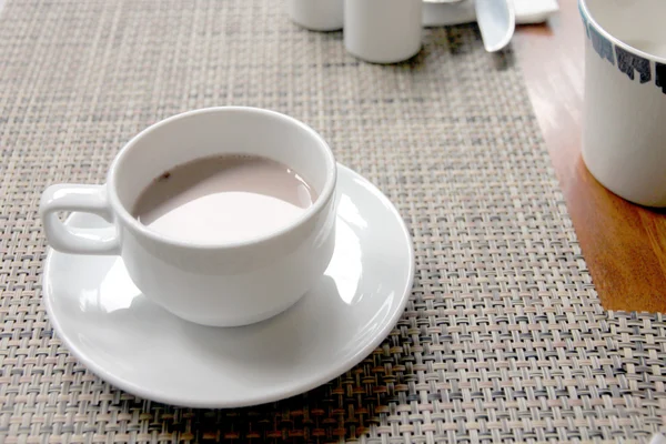 White cup of cocoa. — Stock Photo, Image