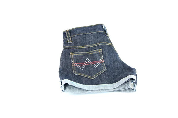 Närbild jeans shorts. — Stockfoto