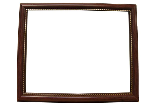 Wood frame on white background. — Zdjęcie stockowe