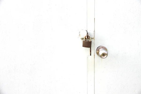 Door knobs and locks were closed. — Stock Photo, Image