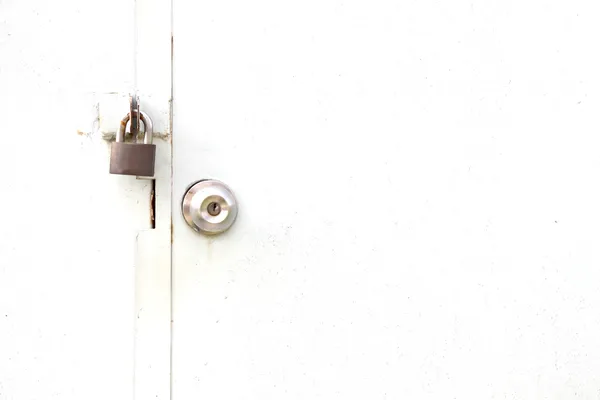 Door knobs and locks were closed. — Stock Photo, Image