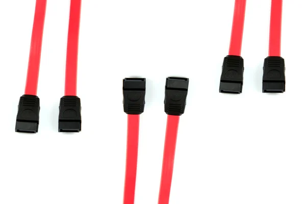 Cable rojo SATA . — Foto de Stock