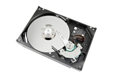 sabit disk kapalı üst kapağı açın.