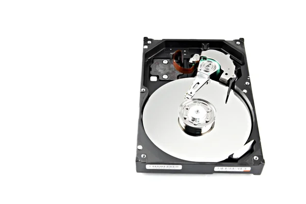 Open to see inside Hard drive to store data. — Stock Photo, Image