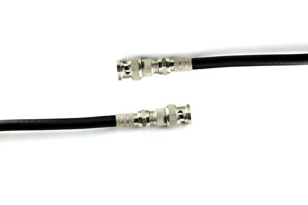 Cable utilizado para conectar el ordenador de la cámara CCTV . — Foto de Stock