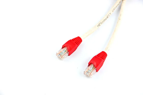 Rode lan kabels. — Stockfoto